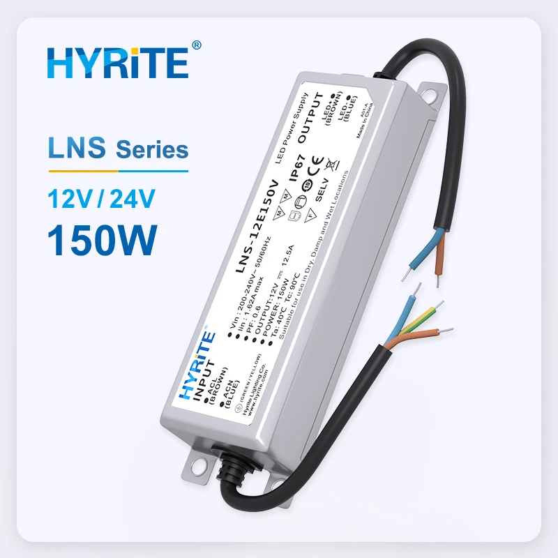 UL cUL FCC SAA constant voltage 50W 60W 80W 100W 150W 200W 300W 400W IP67 waterproof LED driver 12V 24V  36V 48V
