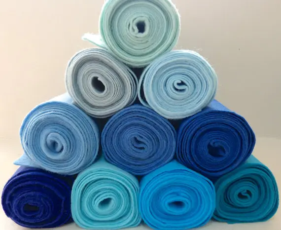 Nonwoven needle punched 100% cashmere wool felt 5mm thickness