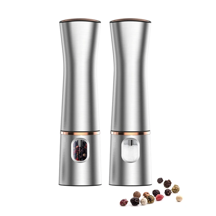 New kitchen gadgets burr grinder electric, Good Quality manual stainless steel electric salt pepper mill