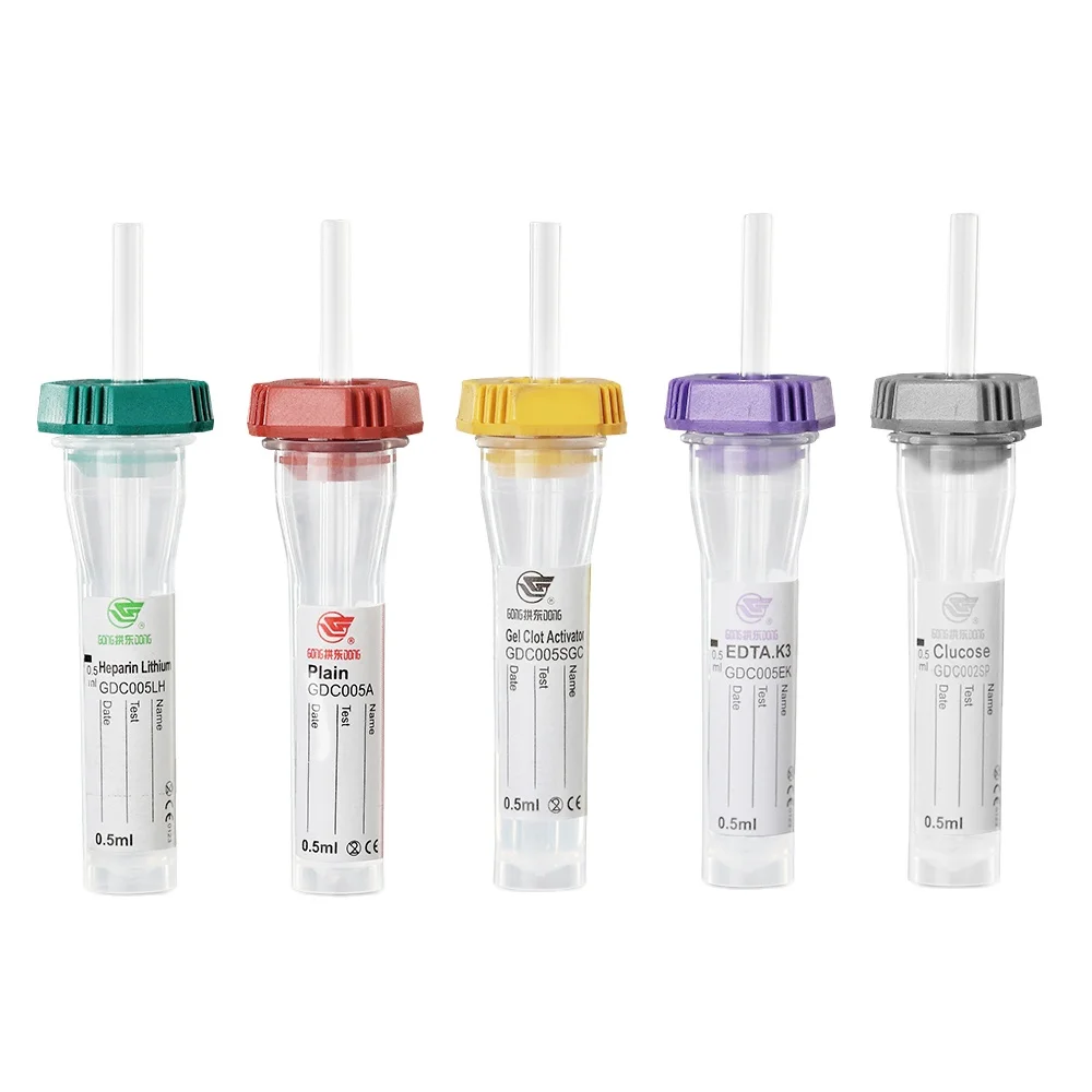 Медицинская вакуумная капиллярная трубка edta хорошего качества для сбора крови