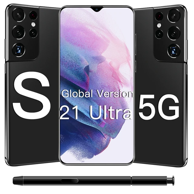 Глобальная версия оригинальный S21 Ultra 16GB + 512GB Android смартфон с поддержкой стилуса 4G 5G Сеть супер выносливость мобильного