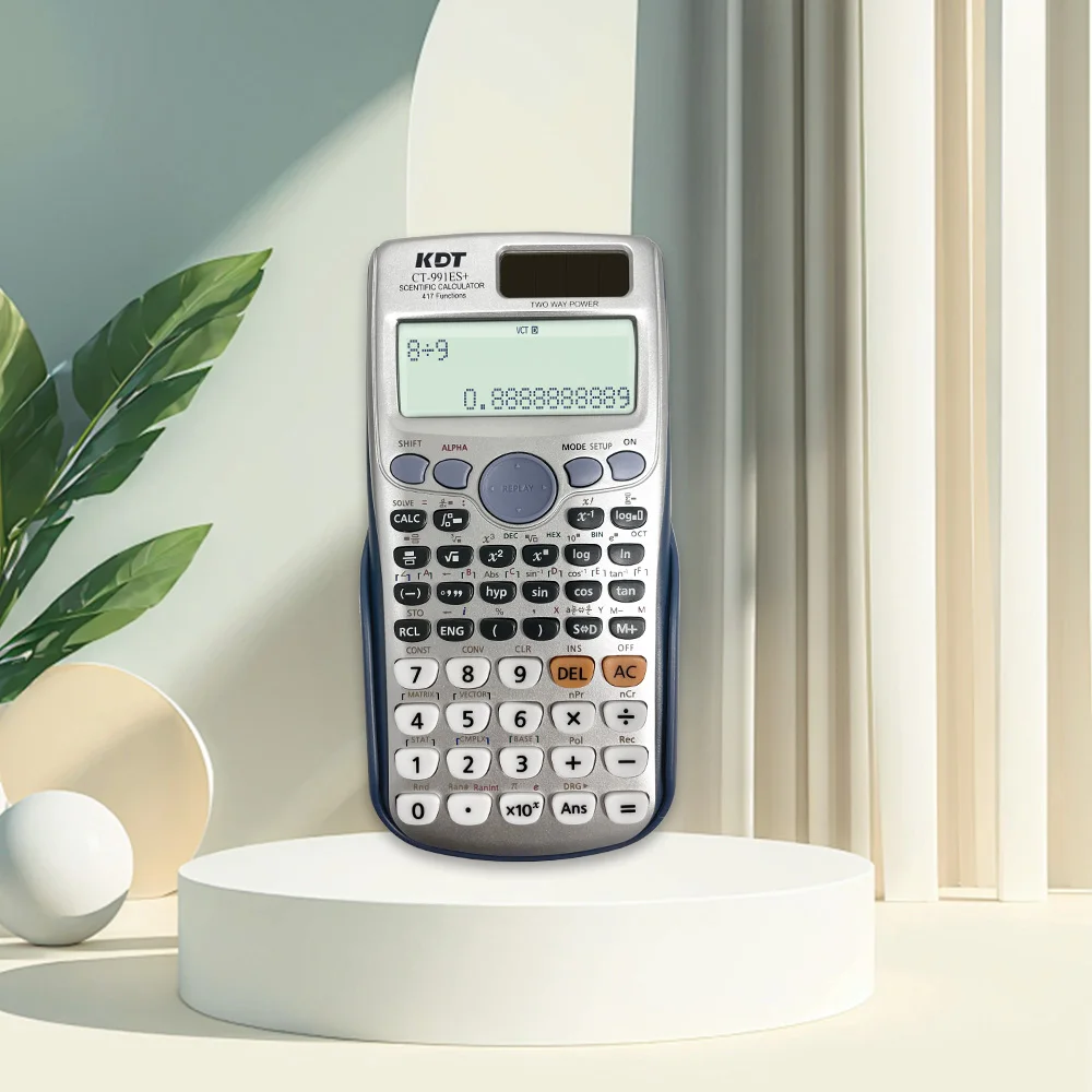 Scientific Calculators Fx 991es Plus with 417 Function Dual Power and 2 Line Display School Custom Office Supplies for School