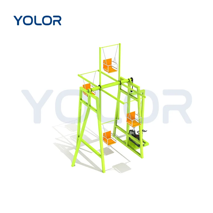 Popular Playground Pedal Bicycle Provides Power Attractions Park Novel Equipment Playground Unpowered Swing Ferris Wheel