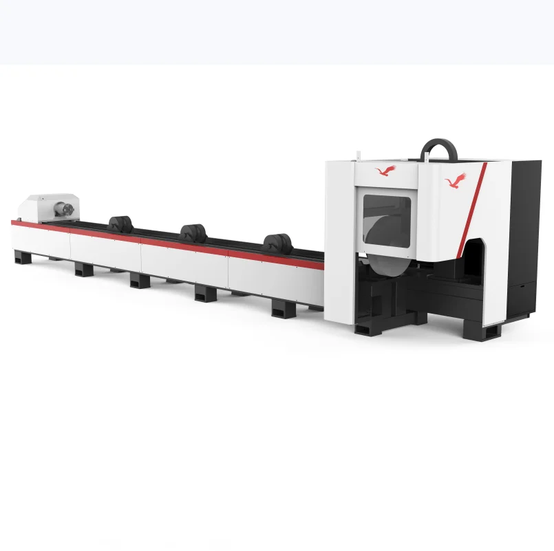 Industry Carbon Steel Stainless Aluminum Pipe Cutting Machine  Cnc Fiber Laser Tube Cutter Equipment