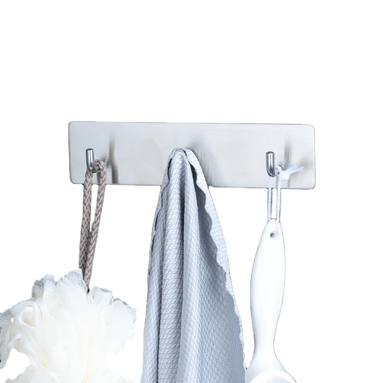 Многофункциональный заводской самоклеящийся настенный крючок из нержавеющей стали, 304 крючков для пальто, полотенец