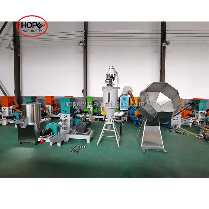 Sinking Floating fish feed extruder production line
