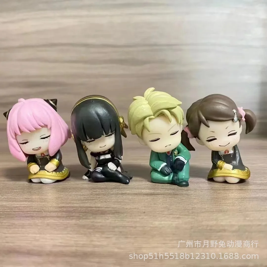 4 Styles SETS Anime spy X Family Figures Ania Lloyd Fudge PVC Action Figurine Collectible Model Doll Toys