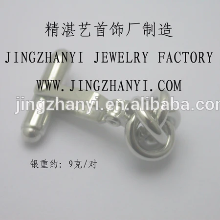 Jingzhanyi Jewelry Factory Design and manufacturing 925 sterling silver cufflinks Carved wax cufflinks Cufflinks manufacturing