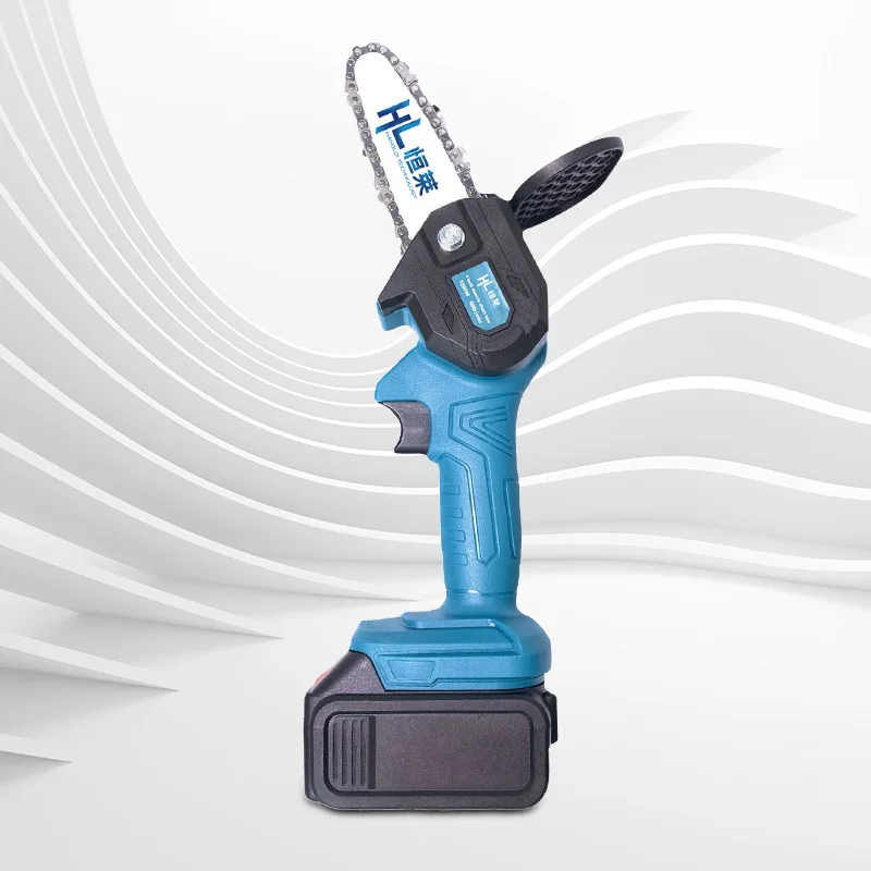 HENGLAI 1200W Outdoor wood cutting tool Factory Supply 20V cordless Chain Saw Power mini lithium battery chainsaw
