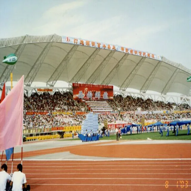
Huaibei Stadium Inflatable membrane structure roof canopy heat protection fireproof outdoor 