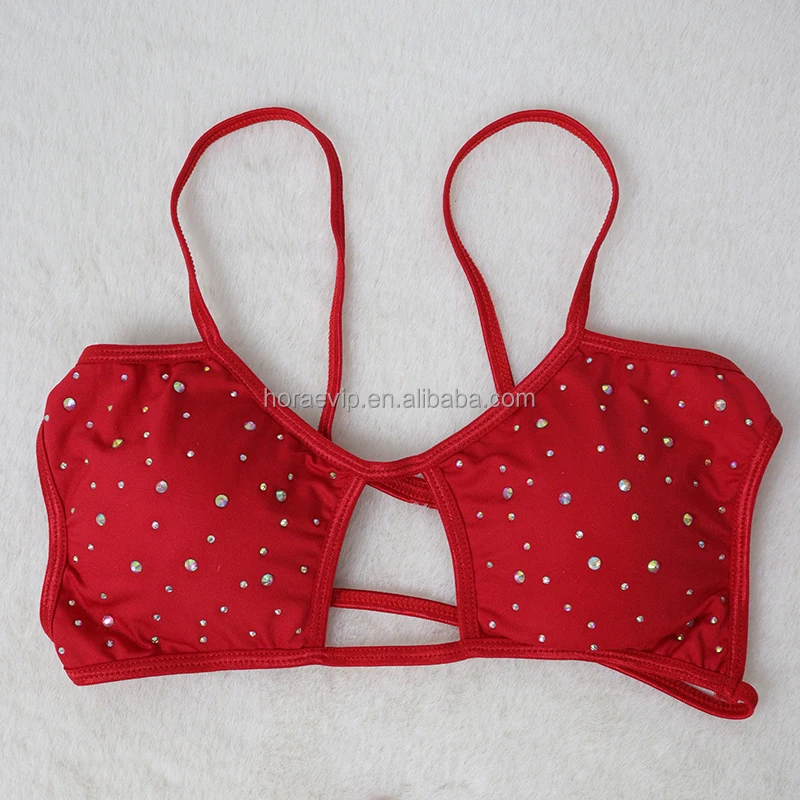 S651 New Model Two Pieces Exotic Dancewear Sparkling Bikini Set Dancewear Club Ourfits Swimsuit Rhinestone Costume