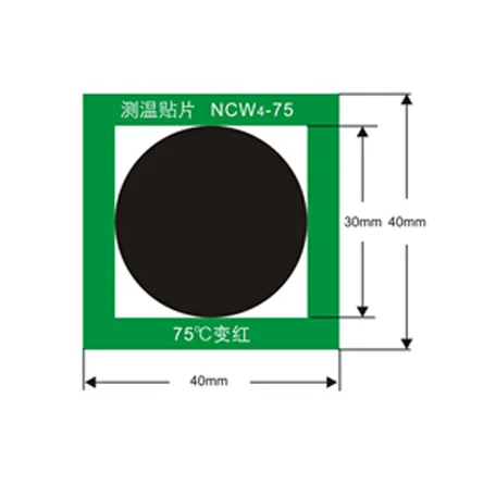 Thermal Temperature Sensor Stickers 65 Degrees Reversible Temperature Labels