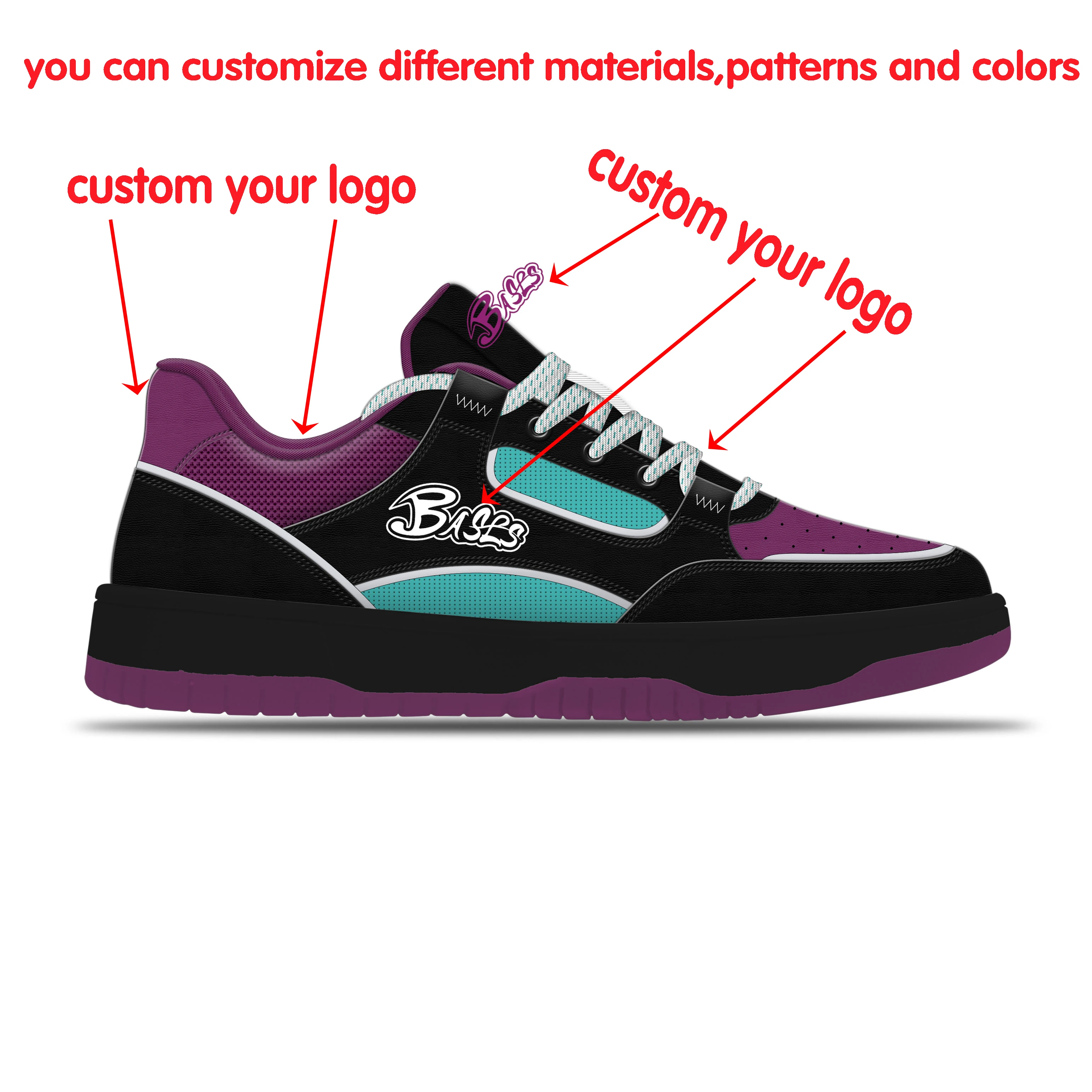 Custom Private Brand Logo Men Women Skateboard Shoes Manufacturer Casual Leather Sneakers Trendy Low Top Custom Sb Shoes