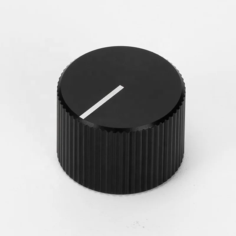 Custom CNC Machining Metal Potentiometer Knob Aluminum Guitar Pedal Knobs Solid Anodized Aluminum Guitar Knobs with Set Screw