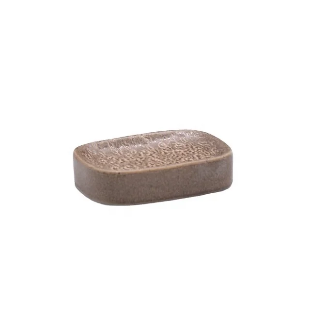 Factory  Price Eco-friendly Custom Ceramic Bathroom Product Vintage Glazed Square Porcelain Bath Accessories Set