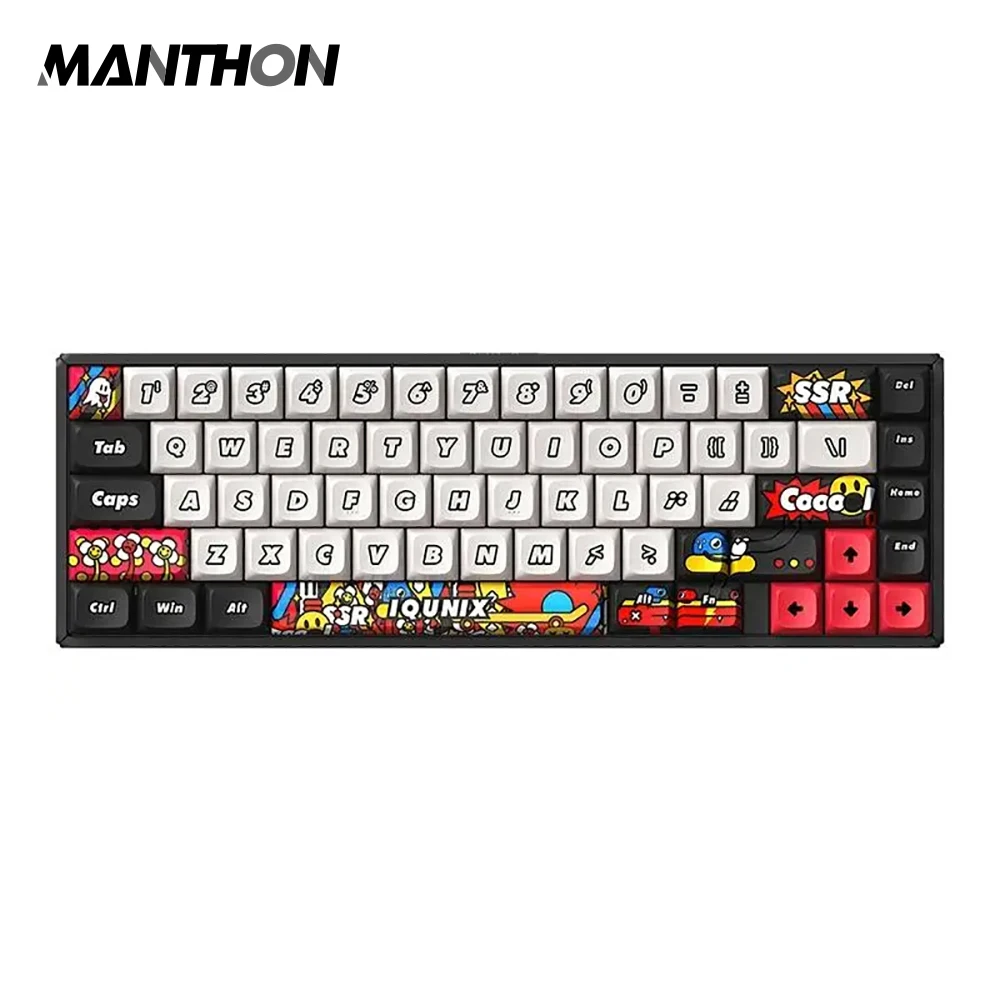 IQUNIX F65 Wireless Mechanical Keyboard Aluminum Three Mode Gaming Keyboard Hot Swap RGB Ergonomics Keyboard Gamer