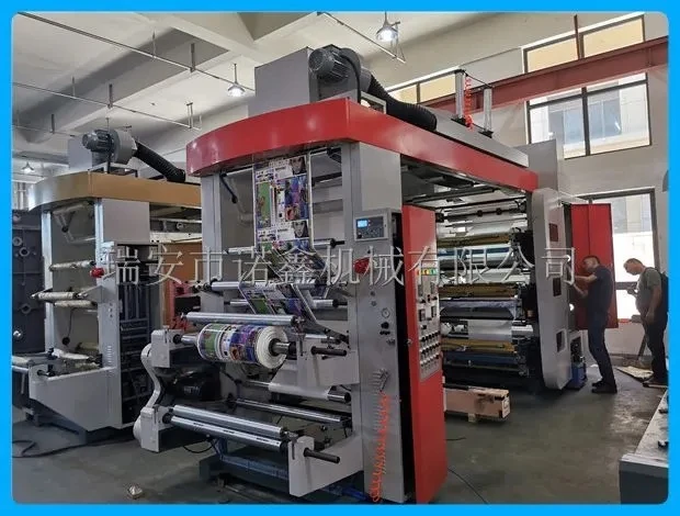 carton box central drum flexo graphic italian printing machine roll to roll satin ribbon printing machine