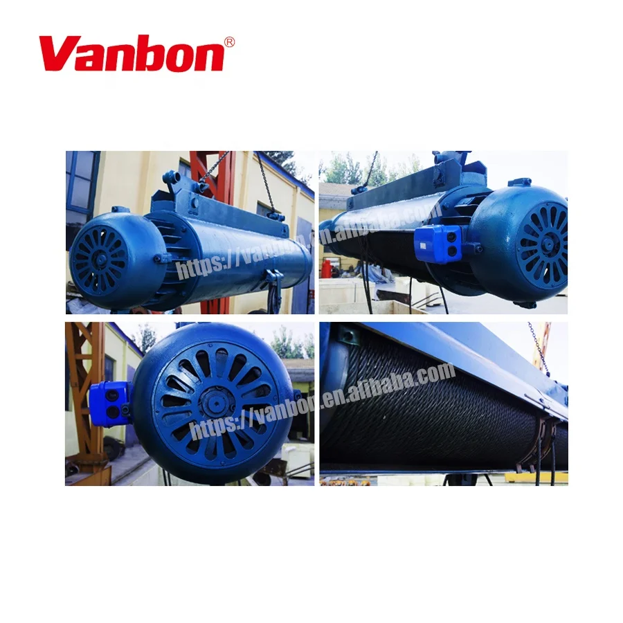 Vanbon good price CD/MD type construction electric wire rope winch hoist 1ton 2ton 3ton 5ton 10ton as crane spare parts