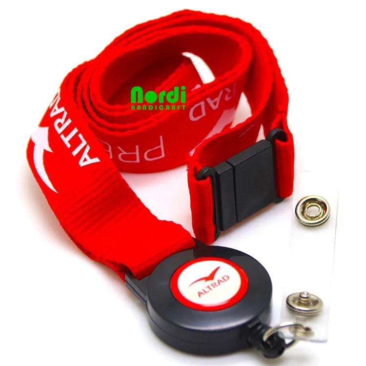 High Quality Custom Sublimation Printed Polyester Neck Lanyard Offset and Digital Printing Lanyard With Plastic Buckle