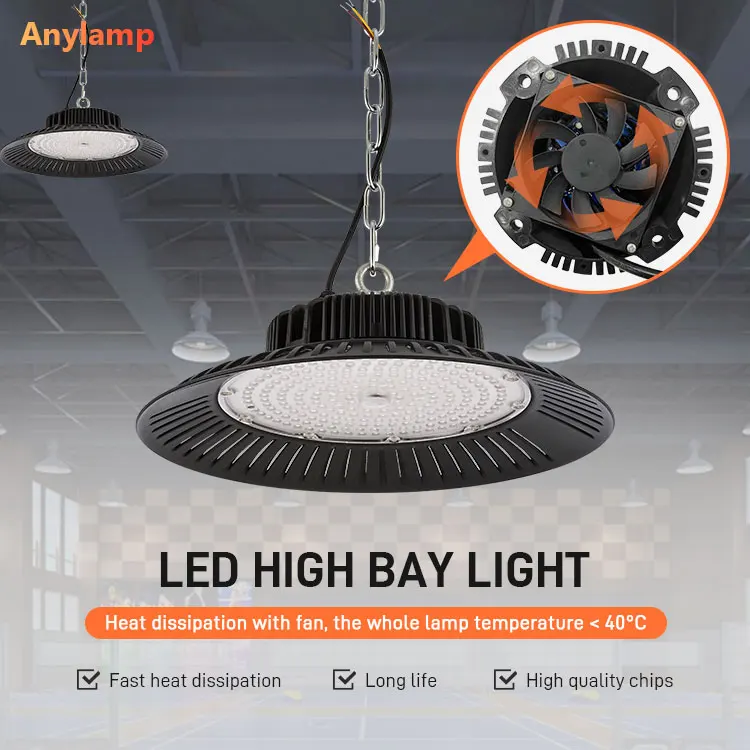 High Quality LED Chip Good Heat Dissipation Aluminum High Bay Light Fixture