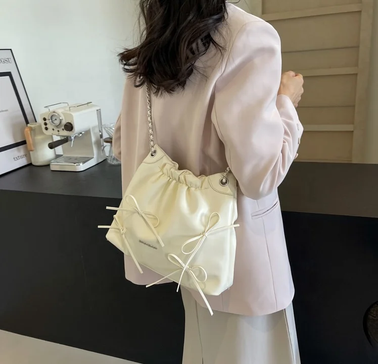 New Fashion Handbags 2024 Lady Chain Bucket Bags Lady Design Purses For Ladies