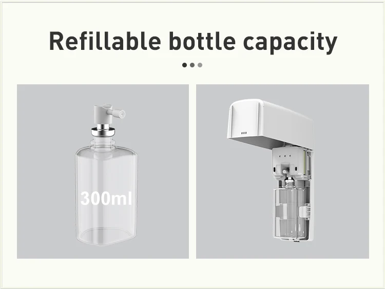 2024 OEM new arrival Smart electronic Non-aerosol Automatic Liquid pump Dispenser Intelligent Sensor LED  Factory Price