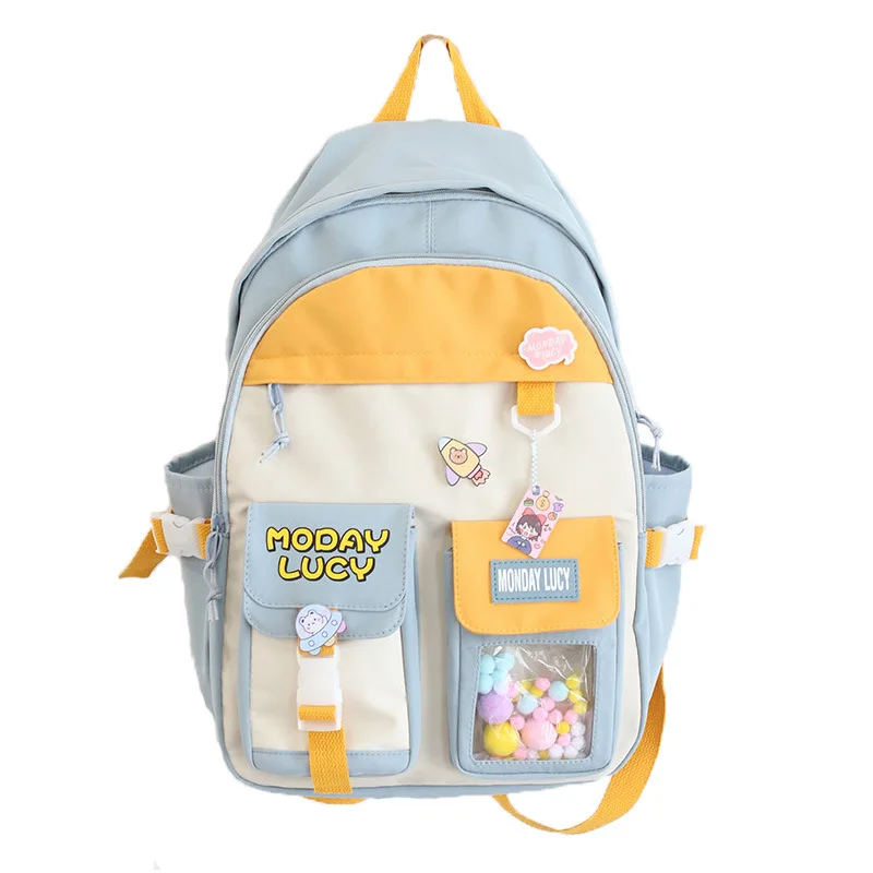 Harajuku Itabag Backpack for Women Japanese Kawaii Cute Transparent School Bag Student Backpack JK Uniform Lolita Bag