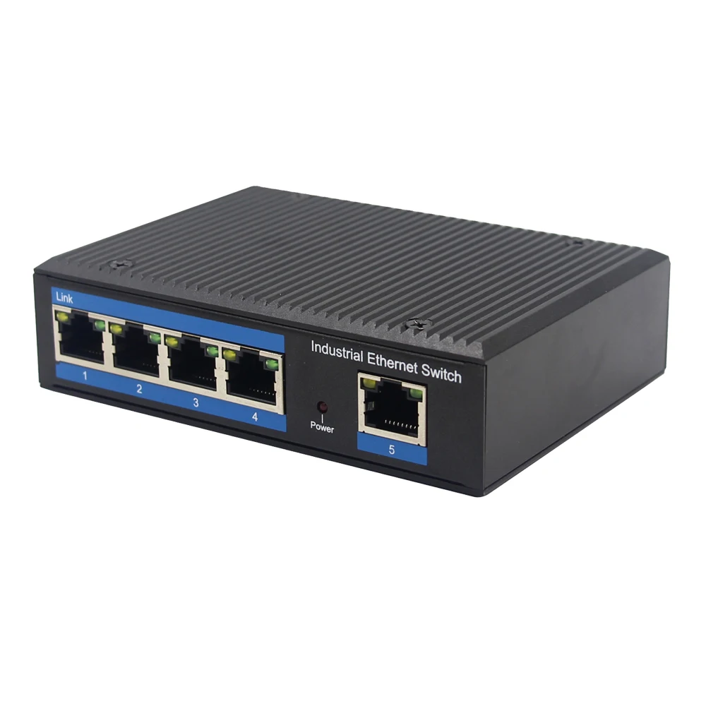 10/100/1000Mbps Industrial Ethernet Switch 5* 10/100/1000M RJ45 port with Din-rail wall mount