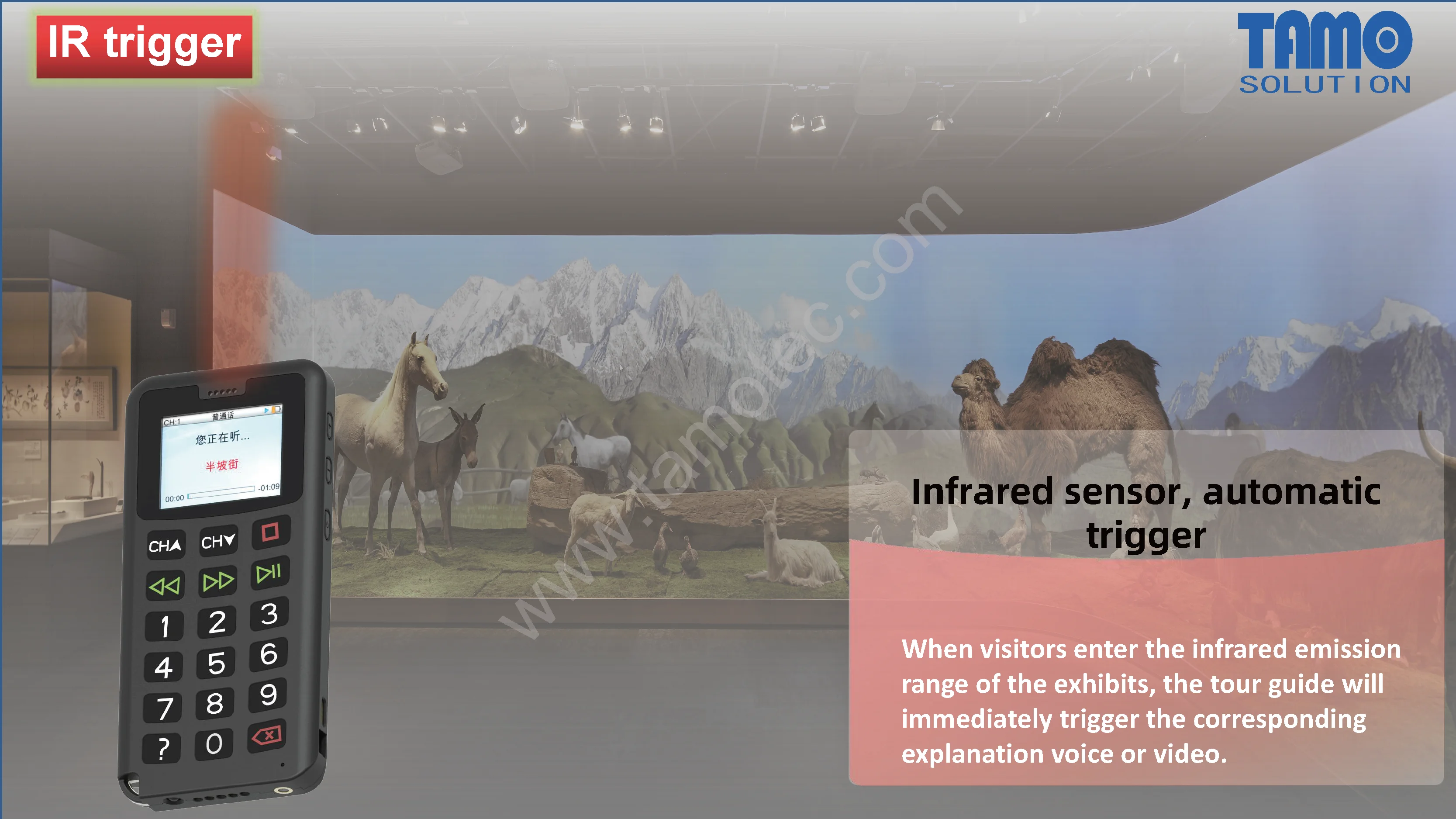 Музей беспроводной GPS Многоязычная система комментариев от tamotec