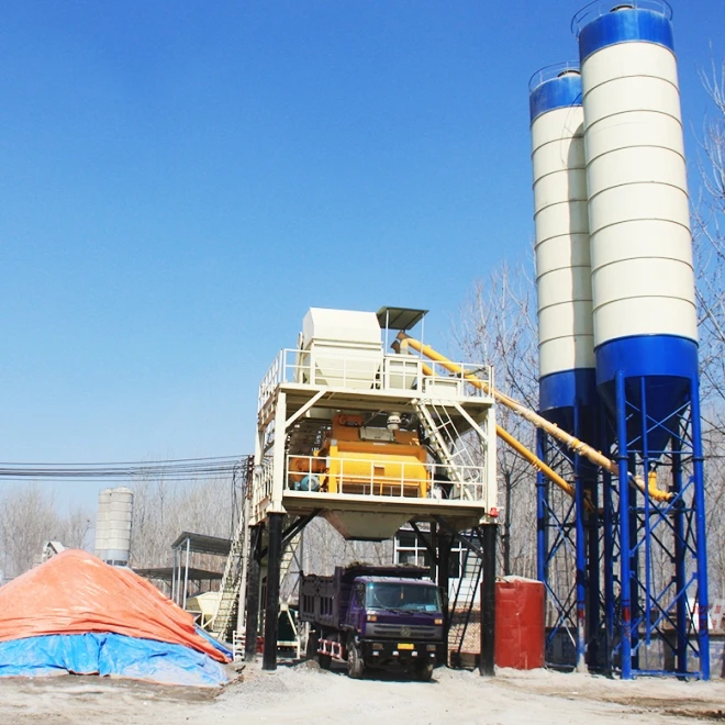HZS60 China Top Brand 60 m3/h Concrete Machines Concrete Mixing Batching Plant with Factory Price