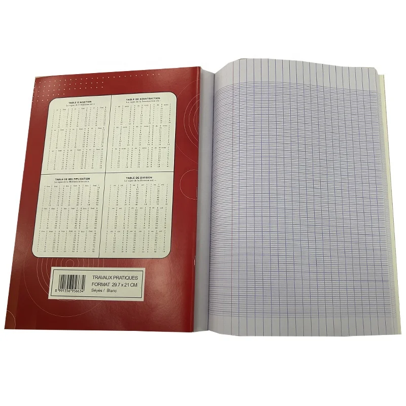 Best Price A4 French Line TP School Exercise Books 200 Pages Students Children Exercise Books For Students