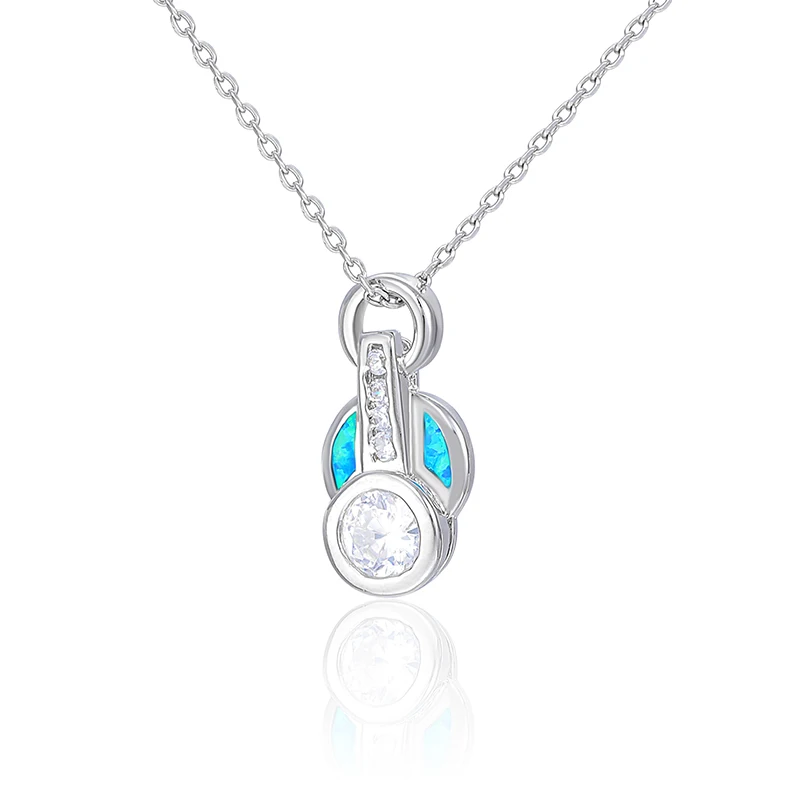 XYOP 925 Sterling Silver Dream Filter Does Not Collide With The Faux Opal Pendant Jewelry Personality Party