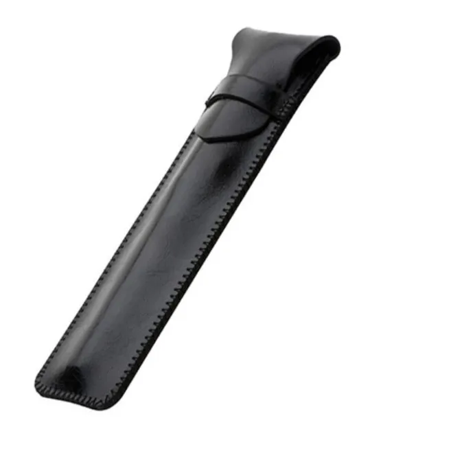 PU Leather pen case simple style business pen case compact and lightweight pencil case