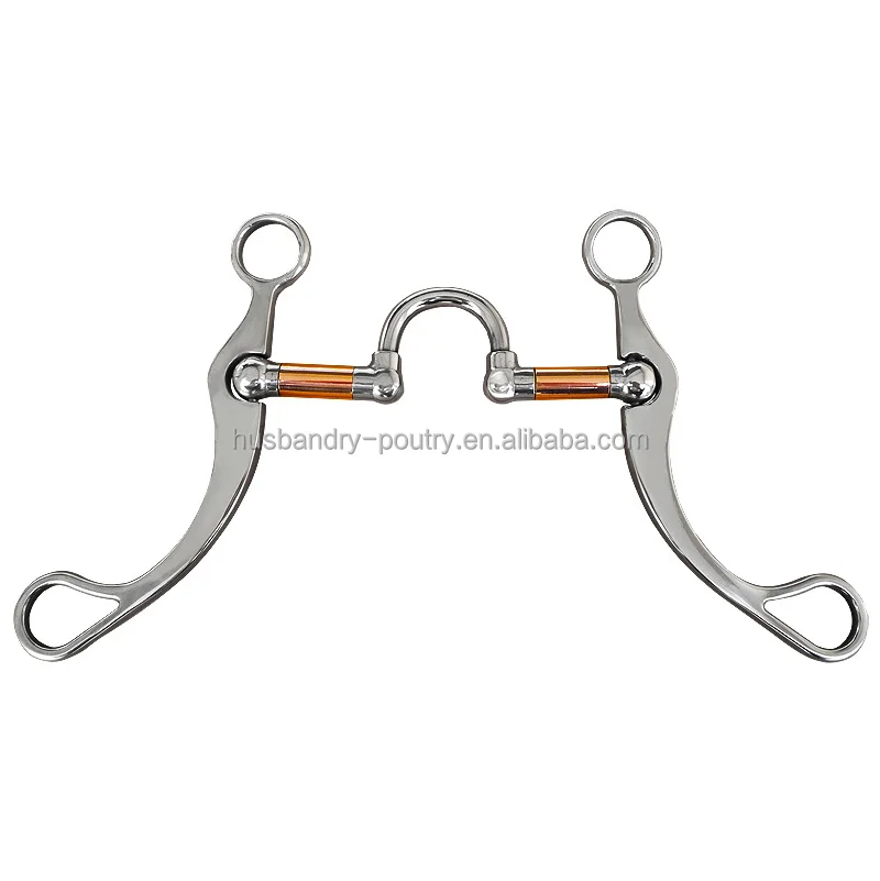 Horse Bits Western Snaffle Bits for Mouth Training Bit with Copper Port