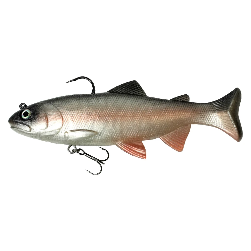 Customized Soft Plastic Trolling 18cm 125g Head Swim Artificial Baits T Tail Silicone Soft Bait Swimbait Wobblers Fishing Lures