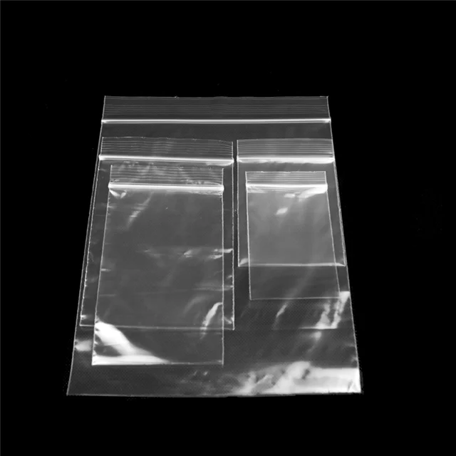 Customized LDPE Food Grade Zippered Bag Clear