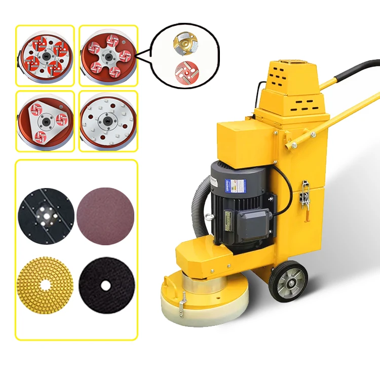 China Manufacture Gasoline Engine 160kg 4kW 350mm Grinding Width 220v 380v Polished Concrete Grinder