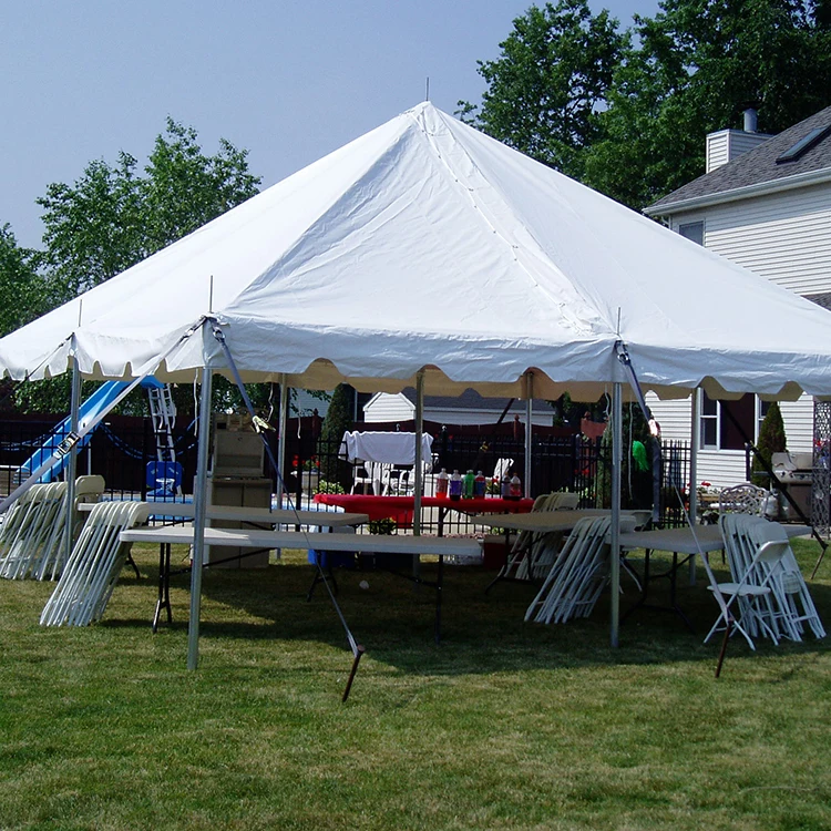 3m 4m 5m 6m Hot Dip Steel Cable Cross 20x20 High Peak Pole Tent Tent High Peak Tent For Sale