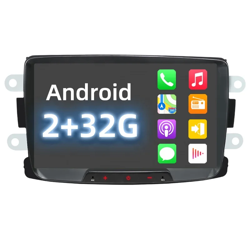 Android 8 Inch Ram 2Gb Rom 32Gb  Fm Radio Wifi For Renault Autoradio Gps 2 Din Player Car Multimedia