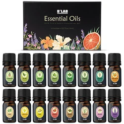 16 Scent Aromatherapy Essential Oils Private Label Gift Set 5ml Lavender Oil For Diffuser Relaxation And Calming