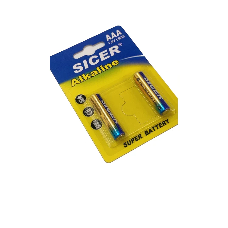 Hot Selling 1.5V 1250mAh LR03 3A Dry Battery for Remote Control Toys Digital Alkaline Battery