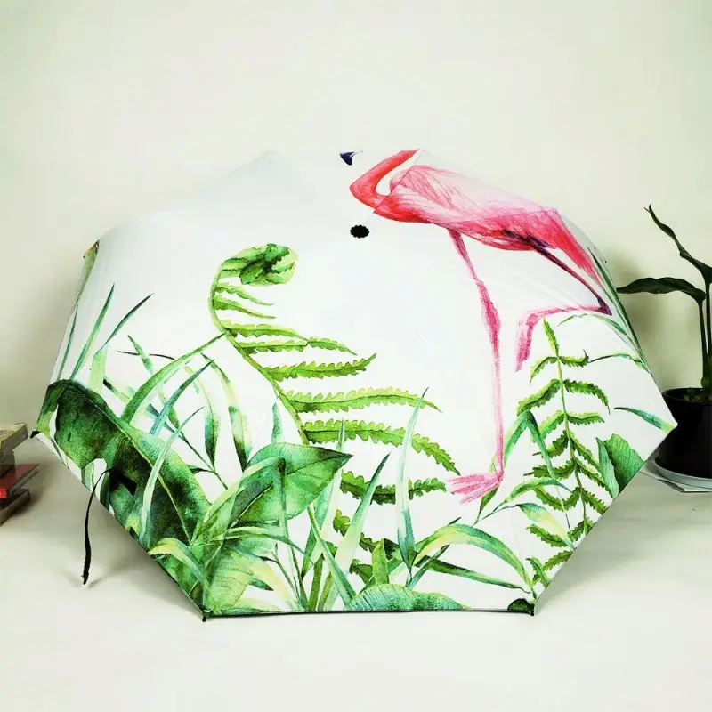 Fashion Heat transfer printing umbrella automatic 5 fold umbrella for European market foldable umbrella with logo print