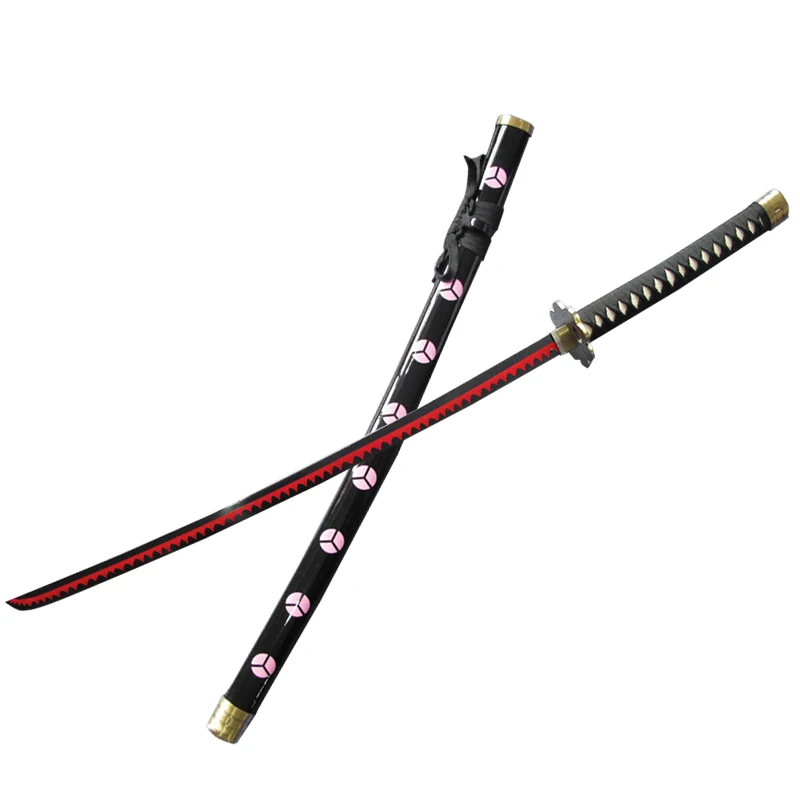 Black Version One Piece Roronoa Zoro Yamato Anime Sword Cosplay Toy swords