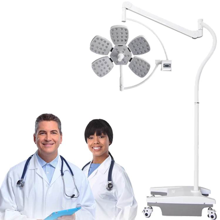 Stand Type Surgical Operation Mobile LED Examination Lamp LED Shadowless Medical Lamp Operating Lights