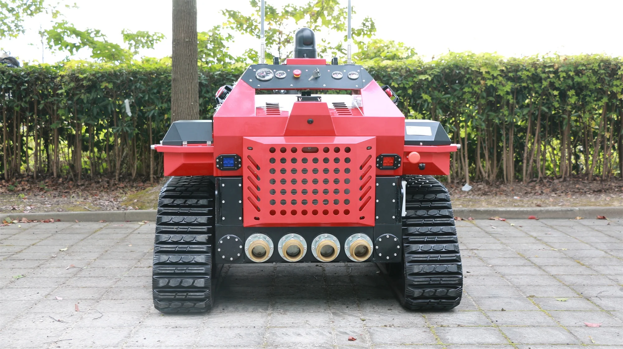 fire fighting mobile robot foam unit