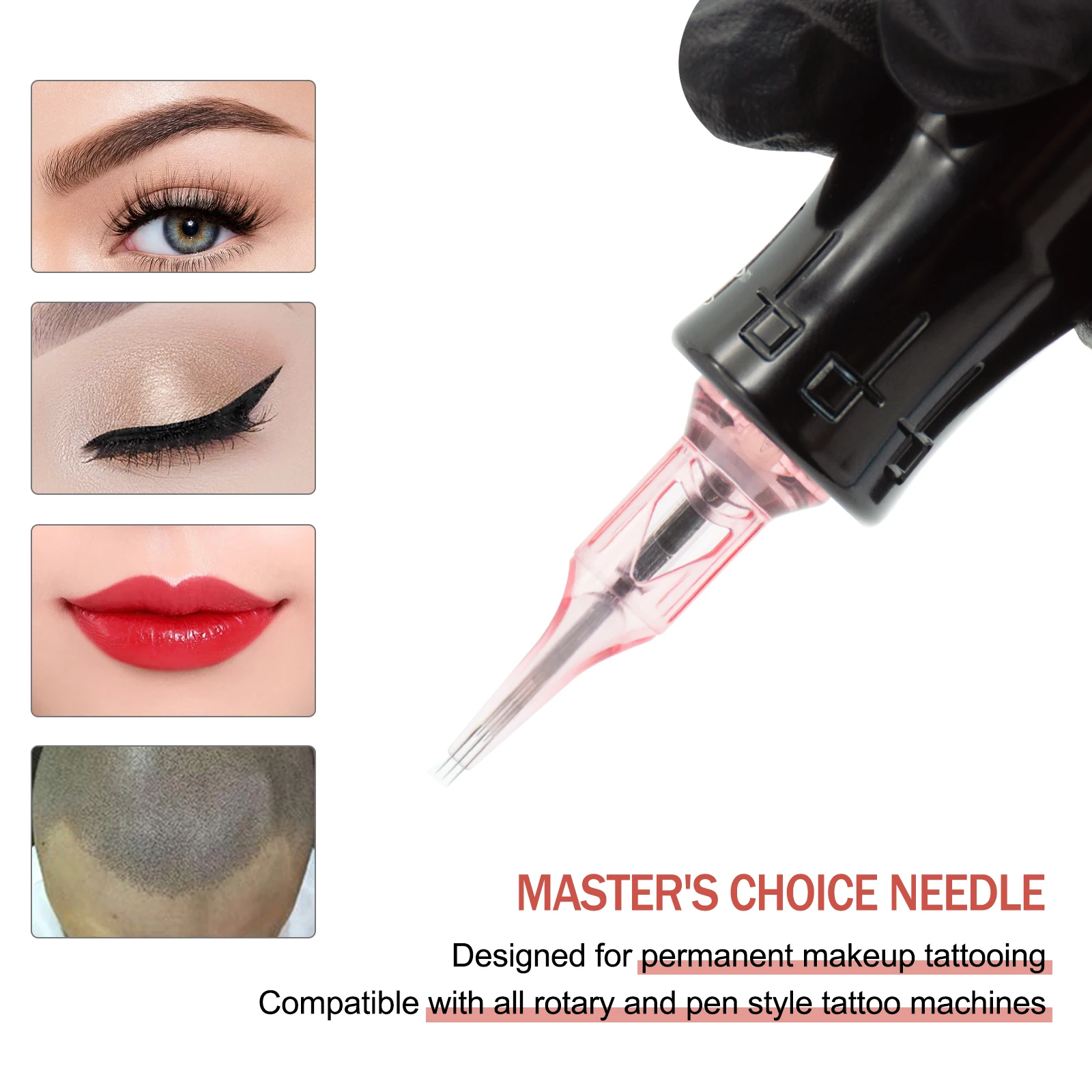 Lovbeauty Mast Pro Tattoo Needle Tough Medical Plastic Shell Cartridges Needles Pins for Super Aritsts