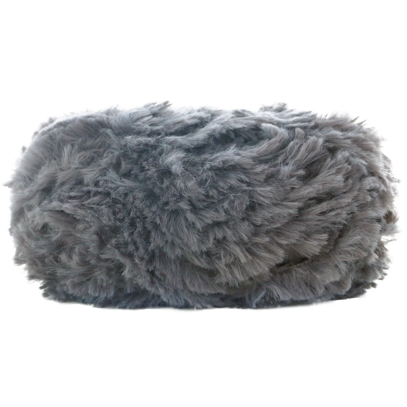Модные пушистые шарики Yarncrafts из искусственного кроличьего меха 50 г шарф пальто шапка носки пряжа «сделай сам»
