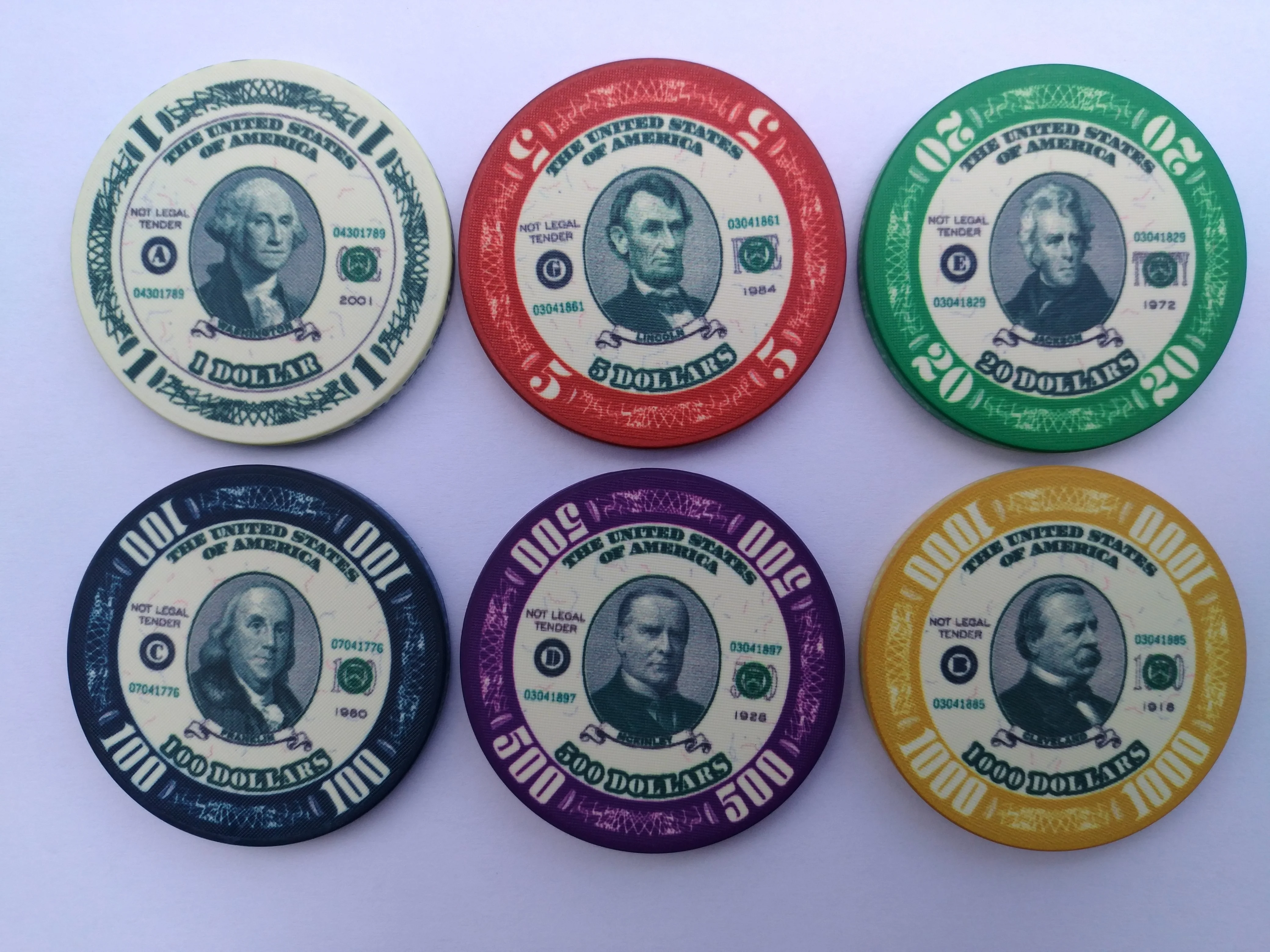 Personalized smooth surface 10G 39MM ceramic poker chips factory