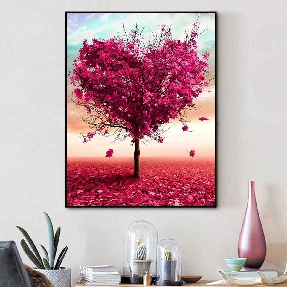 FR hot selling colorful pictures painting by numbers oil painting handmade for living room decor