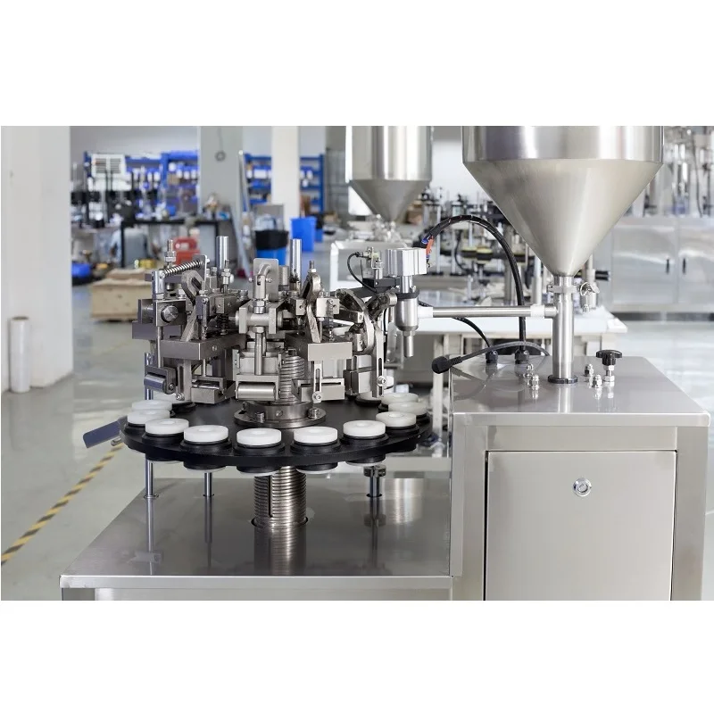 Landpack High Quality Manual Tube Filling Machine 10g-50g Ointment Glue Paint Paste Filling and Tube Folding Machine